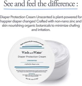img 1 attached to 🍼 WaterWash Diaper Protection Cream - Unscented, Soothes Rash, Redness & Irritated Skin - Vegan, pH Balanced, Allergy Friendly, Cruelty Free - Fragrance Free - 4oz