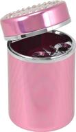 💎 pink diamond ashtray by bell automotive: multipurpose design, sleek finish, one size fits all logo