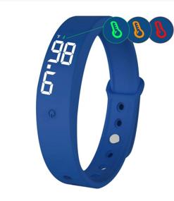 img 4 attached to 🌡️ TAD Wearable Temperature Alert Device: Digital LED Clock, Vibrating Color Changing Thermometer Bracelet Watch Wristbands - USB Rechargeable & Water Resistant, Updates Every 15 Minutes
