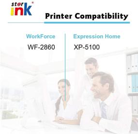 img 3 attached to 🖨️ High-Quality and Cost-Effective Remanufactured Ink Cartridge Set for Epson 202XL 202 XL (5 Packs) - Compatible with WF2860 XP5100 WF-2860 XP-5100 Printer (2 Black, Cyan, Magenta, Yellow)