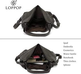 img 1 attached to 👜 Стильные сумки LL LOPPOP Hobo: женские мягкие кожаные сумки и большой кошелек 202103