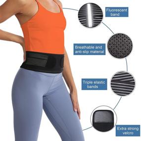 img 1 attached to 🔗 Si Belt for Women and Men - Stabilizing Brace Relieves Inflammation, Sciatica, and Sacroiliac Pain - Non-Slip Si Joint Support Belt - Trochanteric Sacroiliac Joint Belt