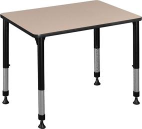 img 4 attached to 🪑 Regency RSD18526BE Adjustable Rectangular Student Kids' Home Store in Kids' Furniture: Perfect Solution for Comfortable and Customizable Study Spaces