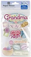 👵 grandma 3d cardstock stickers by paper house productions (3-pack) - stdm-0194e logo