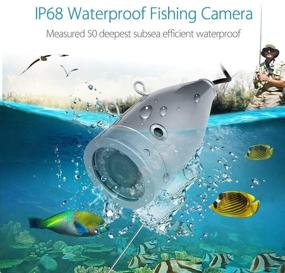 img 2 attached to 🎣 Introducing the Eyoyo Portable 9 inch LCD Monitor Fish Finder: A Waterproof Underwater DVR Video Cam for Ice, Lake, and Boat Fishing with 1000TVL Fishing Camera, 15m Cable, and IR Infrared LED!