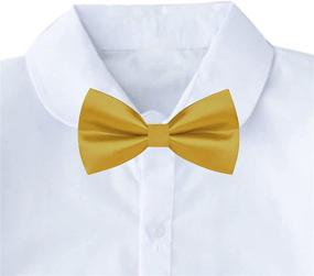 img 3 attached to 👔 Pylrus Boy's Pre-Tied Bow Ties: Adjustable and Classic Satin Bowtie for Children