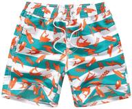 🩳 hzybaby boys' clothing - reflective drawstring swim trunks logo