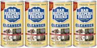 🧽 bar keepers friend 15 oz(pack of 4): versatile cleaning power for a sparkling home logo