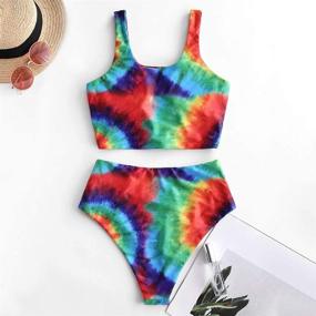 img 1 attached to 👙 ZAFUL Black Waisted Swimsuit for Women - Cirss Swimwear Clothing, Swimsuits & Cover Ups