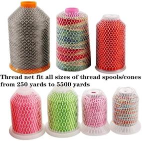 img 2 attached to 💪 Prevent Unraveling: 40 Yards Thread Spool Net for Sewing and Embroidery - Cut to Desired Length, Keep Small and Large Cones Intact