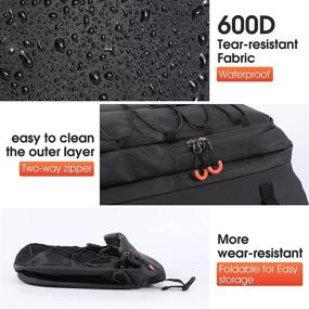 img 2 attached to 🚲 LuTuo Bike Pannier Bag Waterproof: 48L Capacity, 3-in-1 Bike Rack Bag for Rear Carrier- Perfect Travel Companion for Mountain and Road Bikers!