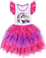 🦄 enchanting spring/autumn unicorn birthday party dresses for princess girls – long sleeve outfits logo