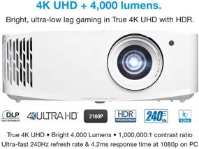 img 3 attached to Optoma UHD38: Ultimate Gaming Projector with True 4K UHD, 4000 Lumens, & Enhanced Gaming Mode