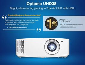 img 2 attached to Optoma UHD38: Ultimate Gaming Projector with True 4K UHD, 4000 Lumens, & Enhanced Gaming Mode