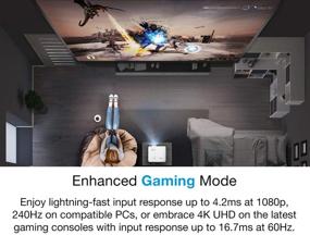 img 1 attached to Optoma UHD38: Проектор для передовой игры с True 4K UHD, 4000 люмен и усовершенствованным режимом игры.