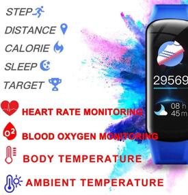 img 3 attached to 🏋️ AUBEINSON Fitness Tracker with Body Temperature Blood Pressure Heart Rate Monitor - Smart Watch with Steps, Calorie Counter, Pedometer for Women and Men