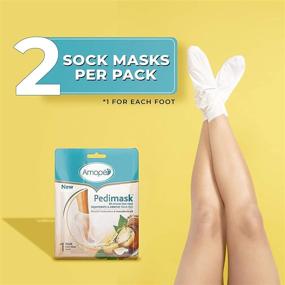 img 2 attached to 👣 Amope PediMask Kit - 20 Minute Foot Mask for Soft and Nourished Feet with Moisturizers and Macadamia Oils - Pack of 3