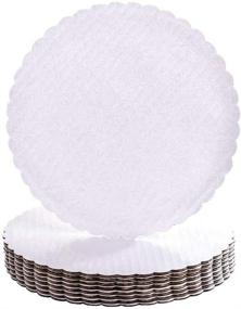 img 4 attached to White Scalloped Edge Cake Boards Food Service Equipment & Supplies