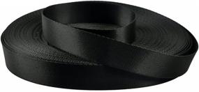 img 2 attached to 🎒 20 Yard x 1 inch Nylon Webbing Strap: Heavy-Duty Black Flat Fastening Strap for Bags, Slings, Belts, and Outdoor Use - 0.04 inch Thickness