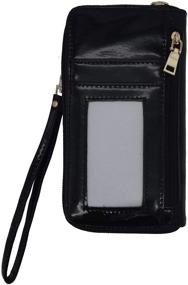 img 3 attached to 👜 Стильный и практичный: журнальный кошелек Michelle для мобильного телефона на запястье для женских сумок и кошельков