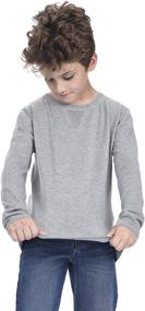 img 2 attached to 👕 Premium State Cashmere Sleeve Cotton Sweatshirt for Boys' Clothing – Stylish, Comfortable, and Cozy!