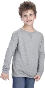 img 4 attached to 👕 Premium State Cashmere Sleeve Cotton Sweatshirt for Boys' Clothing – Stylish, Comfortable, and Cozy!