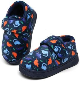 img 4 attached to 🏠 Cozy and Stylish INMINPIN Boys Girls Warm House Slippers - Stay Warm with Comfort and Style!