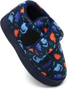 img 2 attached to 🏠 Cozy and Stylish INMINPIN Boys Girls Warm House Slippers - Stay Warm with Comfort and Style!