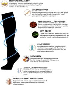 img 1 attached to 🧦 8 Pairs of 20-30mmHg Compression Socks for Women and Men - Ideal for Nurses, Medical Professionals, Cycling, Running, and Improved Circulation