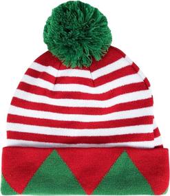 img 2 attached to Juvale Christmas Beanie Hat 2 Pack