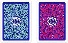 img 2 attached to 🃏 Copag 1546: Neoteric Design Double Deck Set of 100% Plastic Playing Cards - Jumbo Index, Poker Size - Green/Red for High-Stakes Games