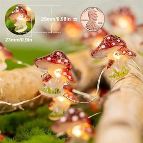 img 2 attached to 🍄 Mystical Mushroom Decor: KAiSnova 10FT LED String Lights for Enchanting Indoor and Outdoor Decorations