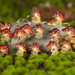 img 4 attached to 🍄 Mystical Mushroom Decor: KAiSnova 10FT LED String Lights for Enchanting Indoor and Outdoor Decorations