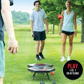 img 2 attached to Wicked Big Sports Tipping Point: The Portable Cornhole Game - An Engaging Twist for Outdoor or Indoor Play, Fun for All Ages, Black