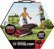 wicked big sports tipping point: the portable cornhole game - an engaging twist for outdoor or indoor play, fun for all ages, black логотип