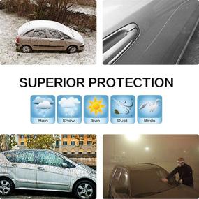 img 1 attached to 🚗 SCITOO Universal 210" Car Cover: All-Weather Waterproof Protection Against Rain, Snow & Ice – Dustproof Outdoor Shield