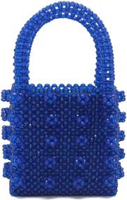 img 4 attached to 👜 Miuco Women's Handmade Crystal Handbags, Wallets, and Top-Handle Bags