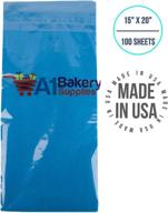 📦 premium 15x20 inch brilliant blue tissue paper - 100 sheet pack made in usa logo
