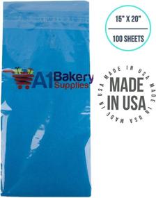 img 4 attached to 📦 Превосходная голубая бумажная бумага размером 15х20 дюймов - упаковка из 100 листов, Сделано в США
