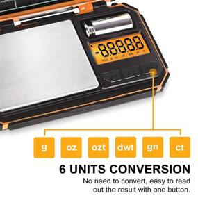 img 3 attached to Fuzion TU-X Digital Gram Scale - 200g/0.01g Precision Pocket Scale with 6 Units - Ideal for Personal Hobbies, Small-scale Measurements, Jewelry, and Food