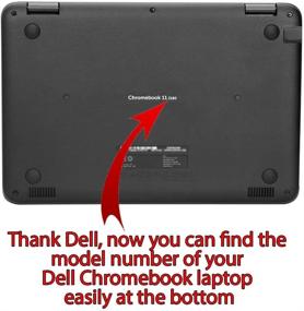 img 1 attached to 🎒 mCover iPearl Hard Shell Case for 2017 11.6" Dell Chromebook 11 3189 Series 2-in-1 Laptop - 3189 Black