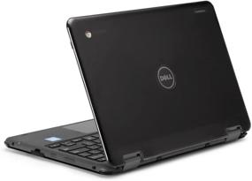 img 4 attached to 🎒 mCover iPearl Hard Shell Case for 2017 11.6" Dell Chromebook 11 3189 Series 2-in-1 Laptop - 3189 Black