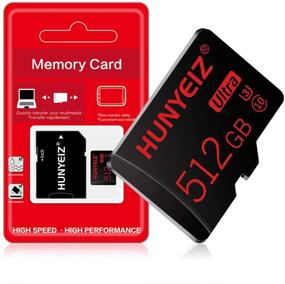 img 3 attached to High-Speed 512GB Micro SD Card Class 10 Memory Card for Smartphone, Tablet, and Drone - Includes Adapter