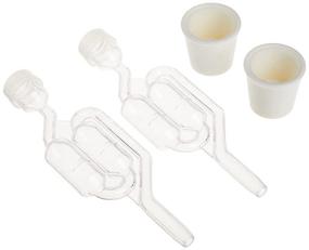 img 1 attached to Twin Bubble Airlock and Carboy Bung (Pack of 2): Superior Quality Fermentation Accessories for Home Brewing and Wine Making