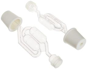 img 2 attached to Twin Bubble Airlock and Carboy Bung (Pack of 2): Superior Quality Fermentation Accessories for Home Brewing and Wine Making