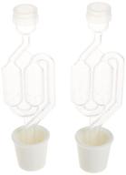 twin bubble airlock and carboy bung (pack of 2): superior quality fermentation accessories for home brewing and wine making logo