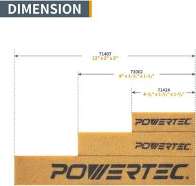 img 1 attached to 🧽 POWERTEC 71002 Sanding Belt & Disc Abrasive Cleaner Stick - All-Natural Rubber Eraser for Woodworking Shop Tools, Achieve Flawless Sanding