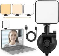 🌟 enhance your video conferencing setup with the video conference lighting kit: led video light for remote working, zoom calls, broadcast & live streaming – adjustable zoom light with suction cup upgrade logo