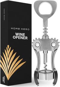 img 4 attached to 🍷 Wine Opener Wine Bottle Opener - Wing Corkscrew Wine Openers for Effortless Opening!
