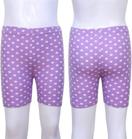 img 1 attached to 🩳 Ruisita 6 Pack Girls Dance Shorts Bike Shorts with Wave Point Pattern - Breathable and Safety Enhanced
